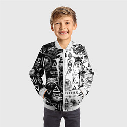 Бомбер детский Monster energy логотипы игр, цвет: 3D-белый — фото 2