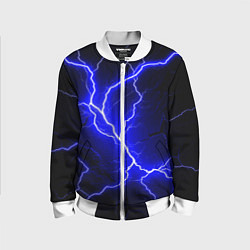 Бомбер детский Color blue black, цвет: 3D-белый