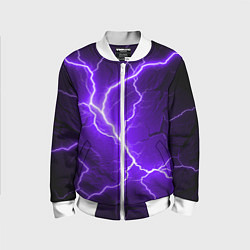 Детский бомбер Color purple black