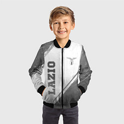 Бомбер детский Lazio - white gradient вертикально, цвет: 3D-черный — фото 2