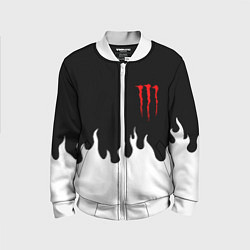 Детский бомбер Monster energy red logo