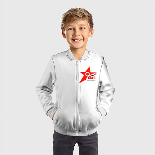 Детский бомбер Праздник-9 мая / 3D-Белый – фото 3