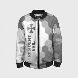 Бомбер детский Resident Evil - white gradient по-вертикали, цвет: 3D-черный