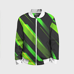 Детский бомбер Color black green