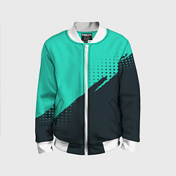 Детский бомбер Color black light blue
