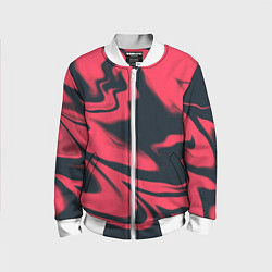 Детский бомбер Color black red