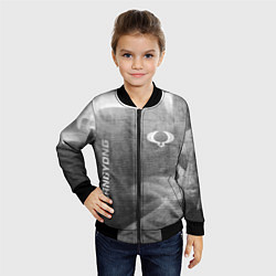 Бомбер детский SsangYong - grey gradient вертикально, цвет: 3D-черный — фото 2