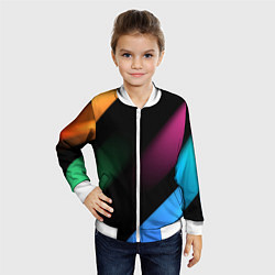Бомбер детский Multicoloured, цвет: 3D-белый — фото 2