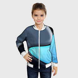 Бомбер детский Разноцветный, цвет: 3D-белый — фото 2