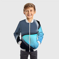 Бомбер детский Разноцветный, цвет: 3D-белый — фото 2