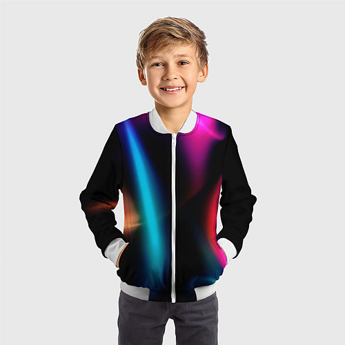 Детский бомбер Multicoloured / 3D-Белый – фото 3