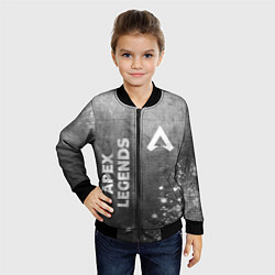 Бомбер детский Apex Legends - grey gradient вертикально, цвет: 3D-черный — фото 2