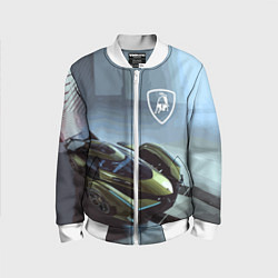 Бомбер детский Lamborghini - motorsport extreme, цвет: 3D-белый