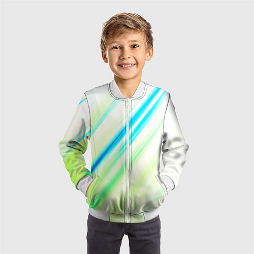 Детский бомбер Multicolored / 3D-Белый – фото 3