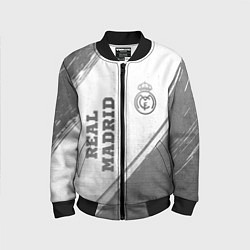 Детский бомбер Real Madrid - white gradient вертикально