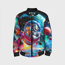 Детский бомбер Том и Джерри летят в ракете - нейроарт