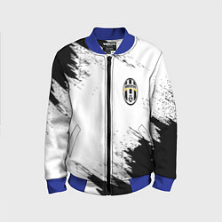 Бомбер детский Juventus штрихи красок, цвет: 3D-синий