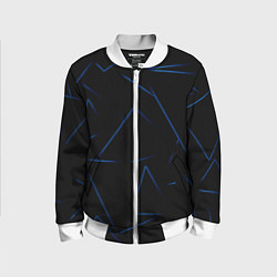 Детский бомбер Color blue line