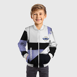 Бомбер детский Плавание спортивное, цвет: 3D-белый — фото 2