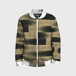 Бомбер детский Color yellow square, цвет: 3D-белый