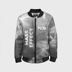 Детский бомбер Mass Effect - grey gradient вертикально