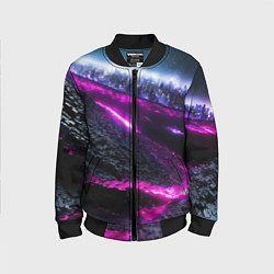 Детский бомбер Фентази город неон