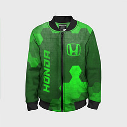 Детский бомбер Honda - green gradient вертикально