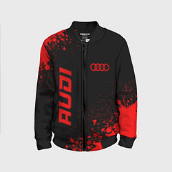 Детский бомбер Audi - red gradient вертикально