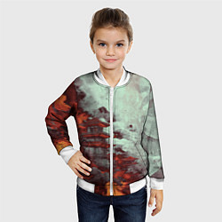 Бомбер детский Башня в облаках, цвет: 3D-белый — фото 2