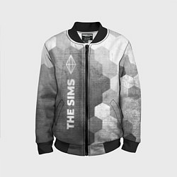 Бомбер детский The Sims - grey gradient по-вертикали, цвет: 3D-черный