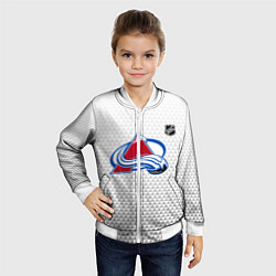 Бомбер детский Колорадо Эвеланш - белый геометрический градиент, цвет: 3D-белый — фото 2