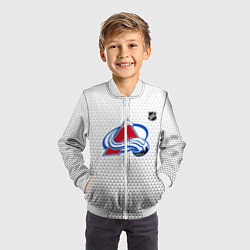 Бомбер детский Колорадо Эвеланш - белый геометрический градиент, цвет: 3D-белый — фото 2