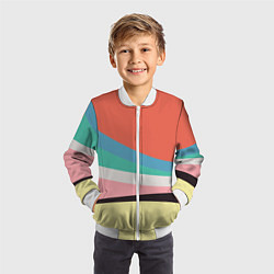 Бомбер детский Спектр июнь, цвет: 3D-белый — фото 2