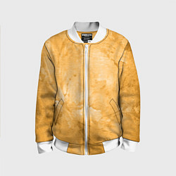 Бомбер детский Абстракция - bright yellow, цвет: 3D-белый