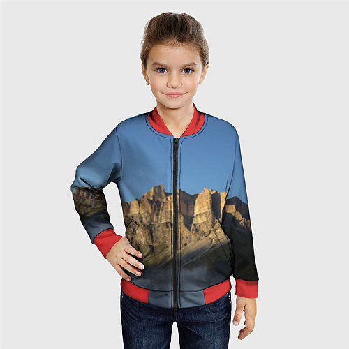 Детский бомбер Гора Метиген / 3D-Красный – фото 4