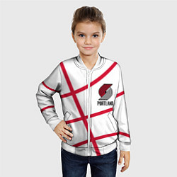 Бомбер детский Трэйл Блэйзерс - белый мяч, цвет: 3D-белый — фото 2