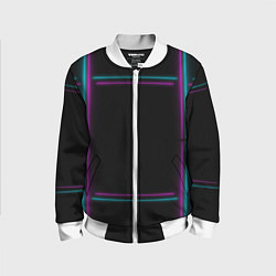 Детский бомбер Neon pink light blue