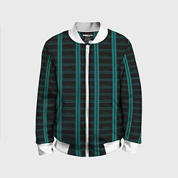 Детский бомбер Color blue dark stripe