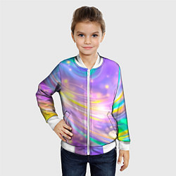 Бомбер детский Волшебный мистический космос, цвет: 3D-белый — фото 2