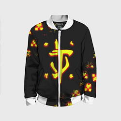 Бомбер детский Doom x minecraft, цвет: 3D-белый