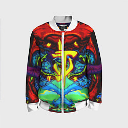 Бомбер детский Doom hyper monster, цвет: 3D-белый