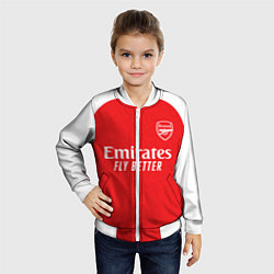 Бомбер детский Анри домашняя форма Арсенал 2025 2026, цвет: 3D-белый — фото 2