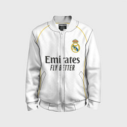Бомбер детский Беллингем Реал Мадрид домашняя форма 2025 2026, цвет: 3D-белый