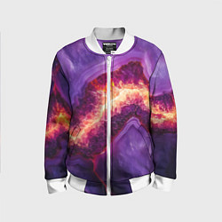 Бомбер детский Мраморный камень, цвет: 3D-белый