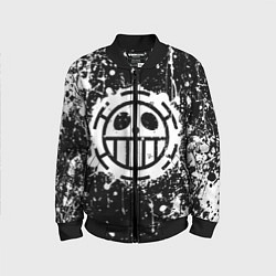 Бомбер детский Пираты сердца - лого, цвет: 3D-черный