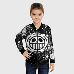 Бомбер детский Пираты сердца - лого, цвет: 3D-черный — фото 2