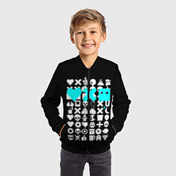 Бомбер детский Love Death and Robots синий, цвет: 3D-черный — фото 2