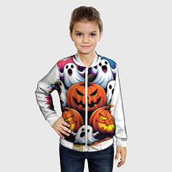 Бомбер детский Happy Halloween 25, цвет: 3D-белый — фото 2