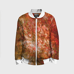 Бомбер детский Абстракция - bright red, цвет: 3D-белый