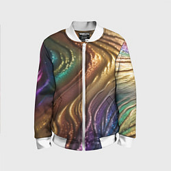 Детский бомбер Сморщенные складочки жидкости